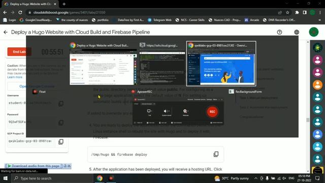 Deploy a Hugo Website with Cloud Build and Firebase Pipeline [ GSP747 ] Google Cloud LAB Solution смотреть онлайн