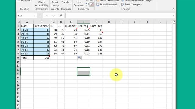 Relative and Cumulative Frequencies using basic Excel смотреть онлайн