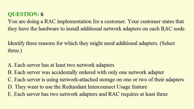1Z0-432 Exam - Oracle Real Application Test Clusters 12c Essentials Questions смотреть онлайн