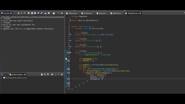 Programozás emelt szintű érettségi megoldása 2019 október - 4. feladat (JAVA) смотреть онлайн
