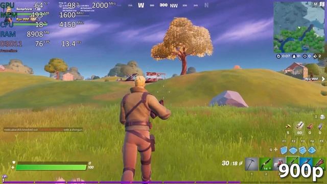 AMD Ryzen 7 5800H - Fortnite - Gameplay Benchmark Test смотреть онлайн