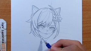 How to Draw KEQING [Genshin Impact] - Cara Menggambar Anime