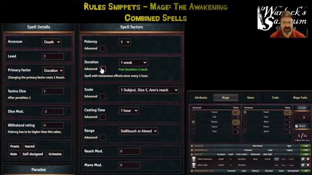 Rule Snippets - Combine Spells [Mage: the Awakening] смотреть онлайн
