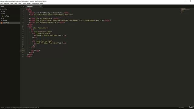 Full Stack Web Development Course - bootstrap 4 - 28 navbar смотреть онлайн