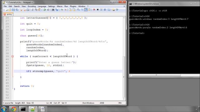 Beginning C Programming - Part 14 - Hangman Game (2) смотреть онлайн