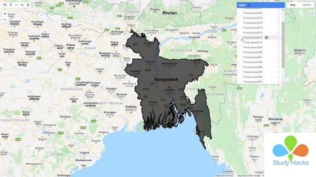 Mapping flooded areas using Landsat in Google Earth Engine смотреть онлайн