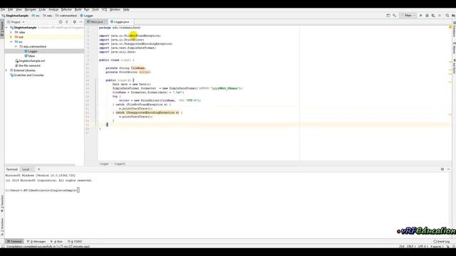 Singleton in Java смотреть онлайн