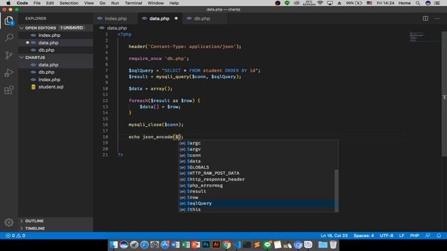 สอนใช้งาน ChartJS ทำแผนภูมิข้อมูลสวยๆ ด้วย PHP + jQuery смотреть онлайн