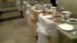 Оформление тканью и банты на стулья