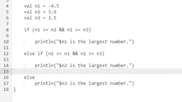 Kotlin Program to Find the Largest Among Three Numbers смотреть онлайн