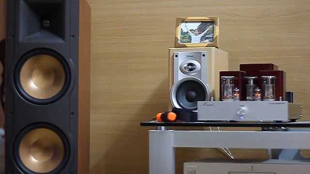 Tube ampli GU50 with Klipsch RF-82 смотреть онлайн