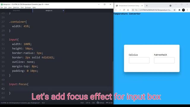 Temperature Convertor App Using JavaScript in 8mins |Mini Project For Beginners| |Sandj tech| смотреть онлайн
