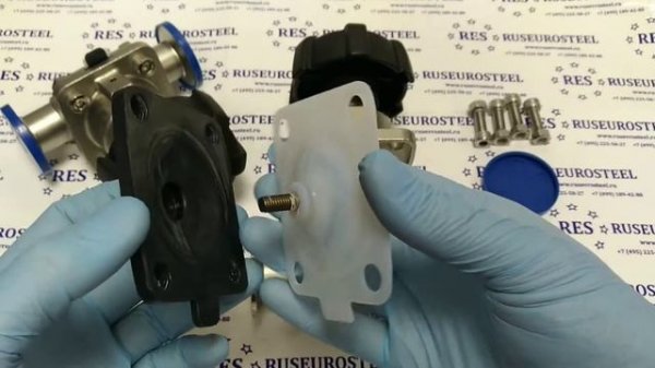 Мембранный клапан clamp/clamp