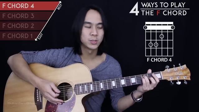 How To Play The F Chord - 4 Easy Ways to Finally Master The F Guitar Chord смотреть онлайн