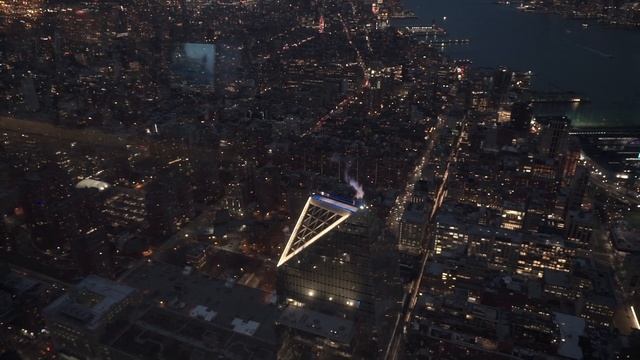 Смотровая площадка в Нью-Йорке "The Edge" /Манхэттн /Америка /США. Hudson Yards смотреть онлайн