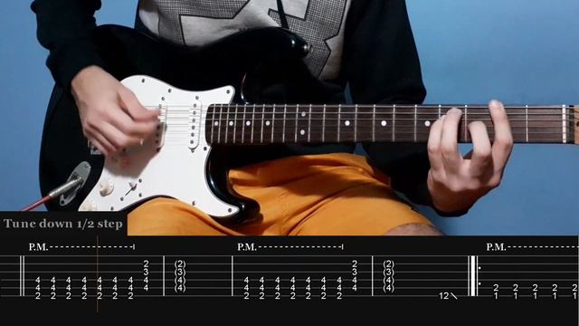 Paper cuts - Nirvana | Guitar TAB | Lesson | Tutorial смотреть онлайн