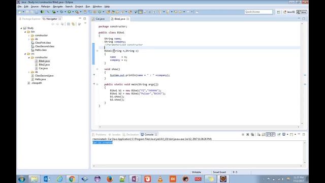 purpose of constructors in java смотреть онлайн