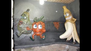 как  оформить  баню  внутри.. и  наружная  декоративная  штукатурка  под  бревно  из  цемента.