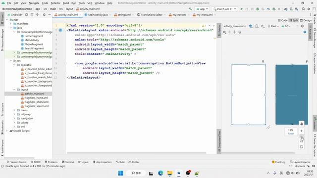 BottomNavigationView with Navigation Component - Android Studio | Fragments | Java | 2023 смотреть онлайн