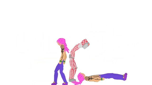 Diavolo uses King Crimson to donut diavolo lol (Sticknodes + Jojo) смотреть онлайн