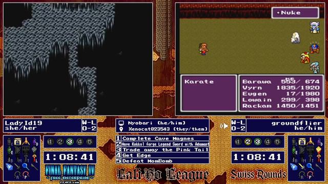 Final Fantasy IV Free Enterprise LaliHo League Swiss Round 3 - LadyId19 vs groundflier [3/23/21] смотреть онлайн