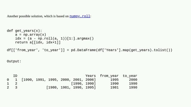 Finding the largest time gap in a list of years смотреть онлайн