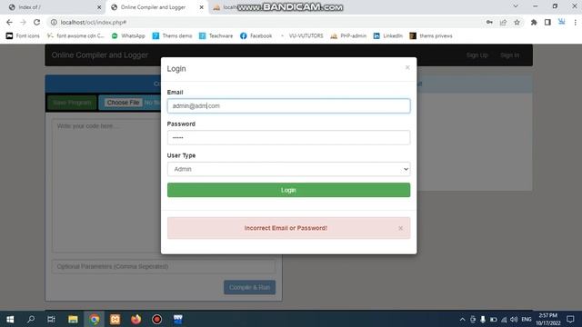 Online complier and logger смотреть онлайн