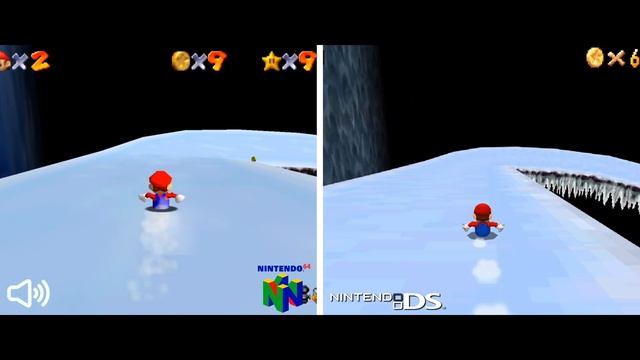 Super Mario 64 DS (2004 Remake) Vs. Super Mario 64 (1996 Original) | Side By Side