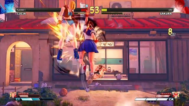 STREET FIGHTER V Lucia vs Sakura смотреть онлайн
