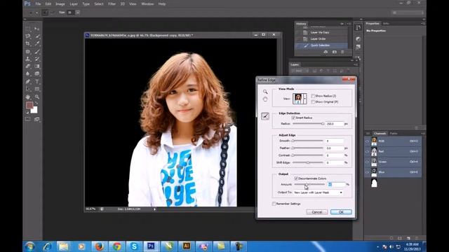 Học Photoshop online - Tách hình nền không mất tóc trong Photoshop cs6 смотреть онлайн