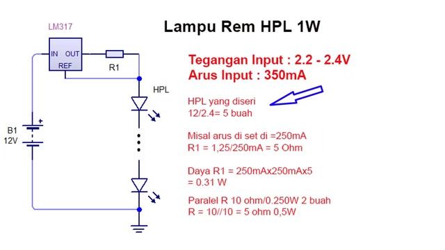 Driver led HPL 1W┃Driver led HPL 1Wx4 seri┃LM 317 sumber arus смотреть онлайн