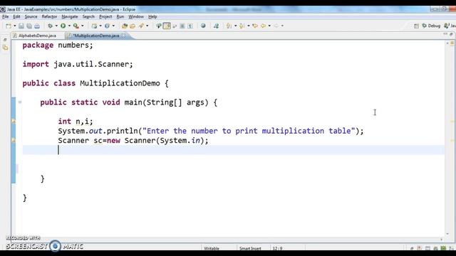 Write a java program to print multiplication table? смотреть онлайн