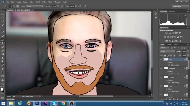 PhotoShop 'Speedart': Pewdiepie! (Close to the 50 subs) смотреть онлайн