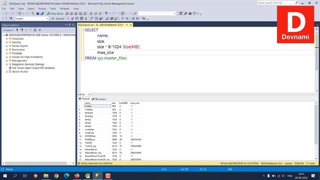SQL Server - How to Check SQL Server Database Size смотреть онлайн
