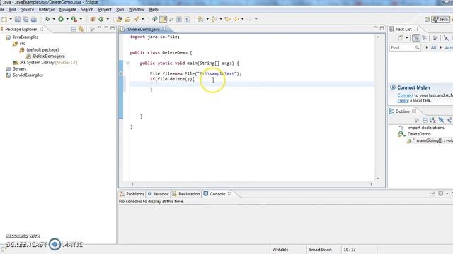 How to delete a file in java with help of an example? смотреть онлайн