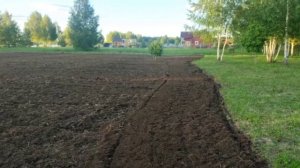 Фрезерование и уплотнение участка под газон