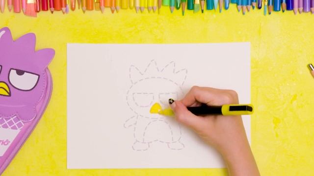 Cómo Dibujar Badtz Maru | Cómo Dibujar Los Amigos De Hello Kitty