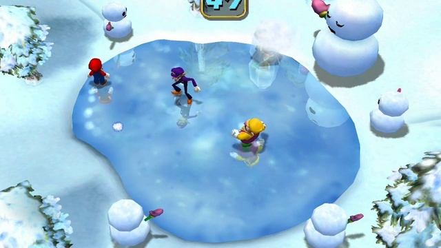 Mario Party 4 minigame: Mr. Blizzard's Brigade 60fps смотреть онлайн