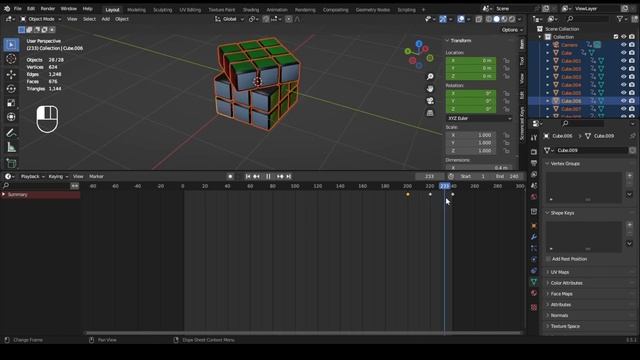 Кубик Рубіка Блендер 3д / Cubick Rubick Blender 3d смотреть онлайн