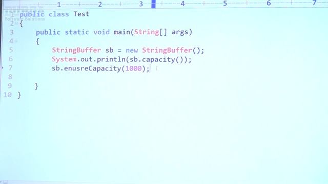 Important Methods of StringBuffer class: setLength(),ensureCapacity(),trimToSize() смотреть онлайн