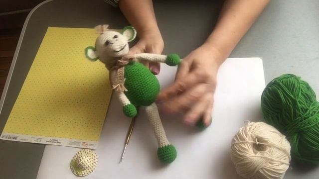 Обзор вязанной игрушки.Обезьяна крючком. МК по вязанной обезьянке.#мк амигуруми смотреть онлайн