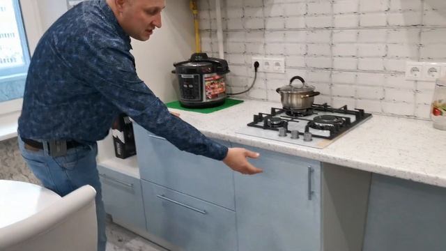 МКМ Кухня на заказ с фасадами МДФ Плёнка подъёмник Блюм авентос скрытый ящик блюм смотреть онлайн