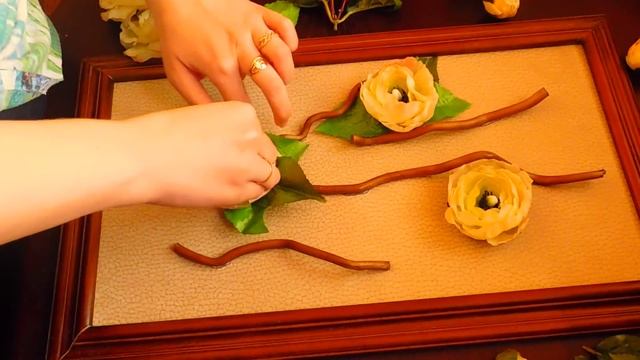 МК картина из готовых цветов/ МК Алина Селега смотреть онлайн