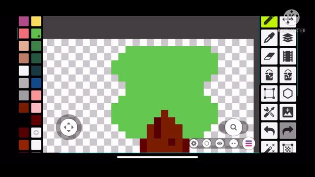 Рисую дерево в Pixel Studio смотреть онлайн