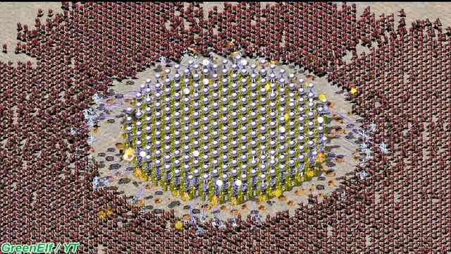 Conscripts vs Prism Towers - Same Cost - Red Alert 2 смотреть онлайн