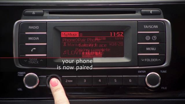 KIA RIO - BLUETOOTH PAIRING смотреть онлайн