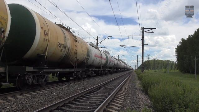 [4K] ВЛ10У-883 следует по перегону Усады-Окружные - Детково смотреть онлайн