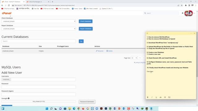 How to deleted old WordPress, Database, User and install new WordPress in cPanel 2022 смотреть онлайн