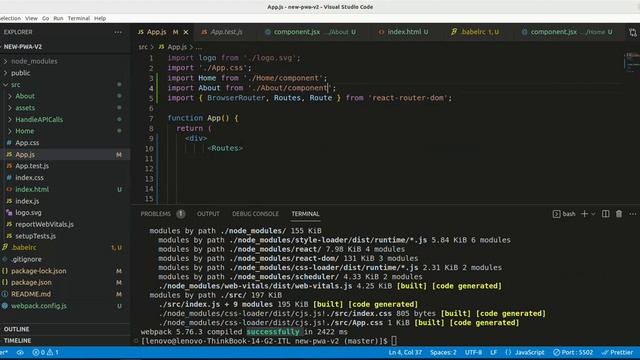 ERROR in ./src/App.js Module not found: Error: Can't resolve './Home/component' in '/home/lenovo смотреть онлайн