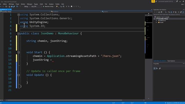 Comment lire et écrire dans un fichier JSON avec Unity смотреть онлайн